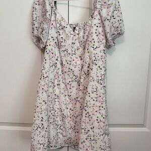 H&M Floral Dress - Pink and White